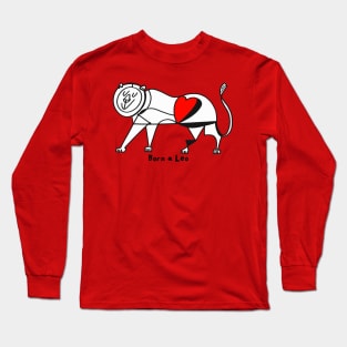 Born a Leo by Pollux Long Sleeve T-Shirt